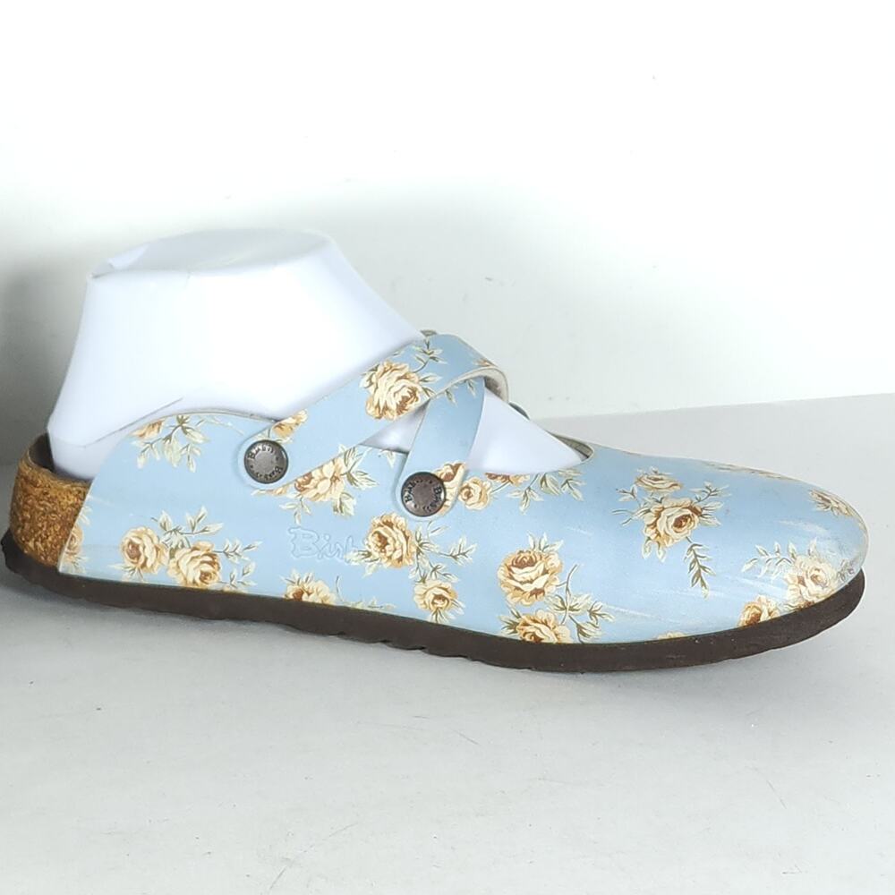 Papillio By Birkenstock Women's EU38 US7 Light Blue Slip-On Mules Clogs Shoes - Picture 5 of 16